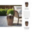 20" Tiziano Bronze Garden Stool