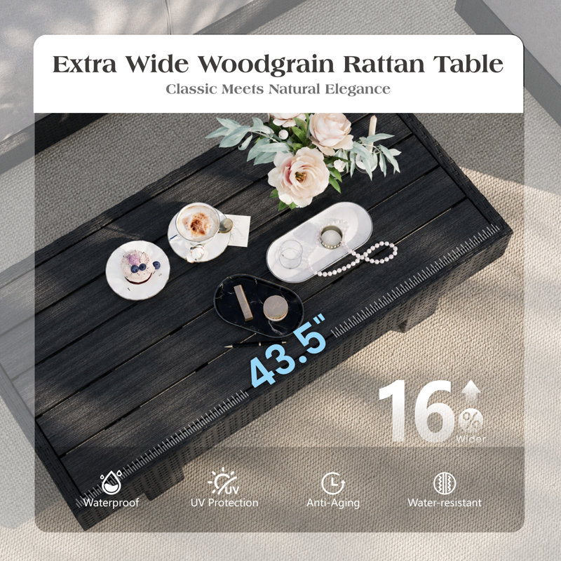 HDPE Coffee Table For Conversation Sofa Set