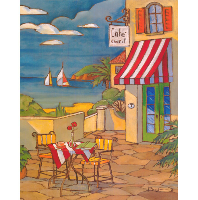 Café Cheri, 46" H x 36" W