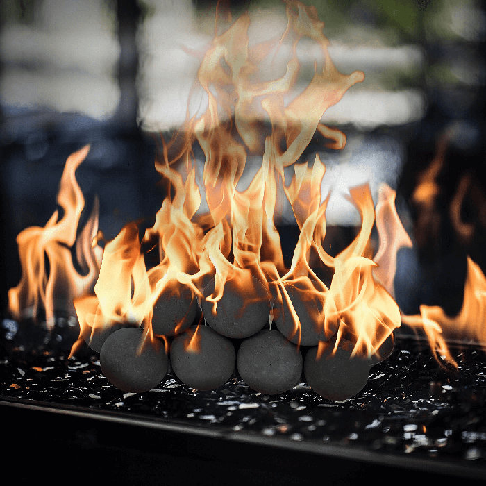 Ceramic Fireplace Fire Balls For Use In Fireplace Or Outdoor Fire Pit