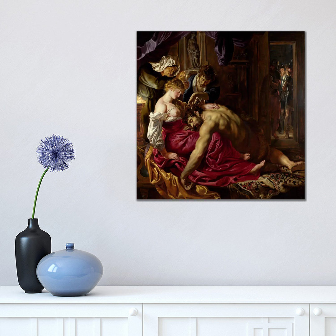 Samson And Delilah by Peter Paul Rubens - Wrapped Canvas Print