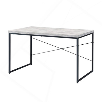 Bureau d'écriture rectangulaire en faux béton