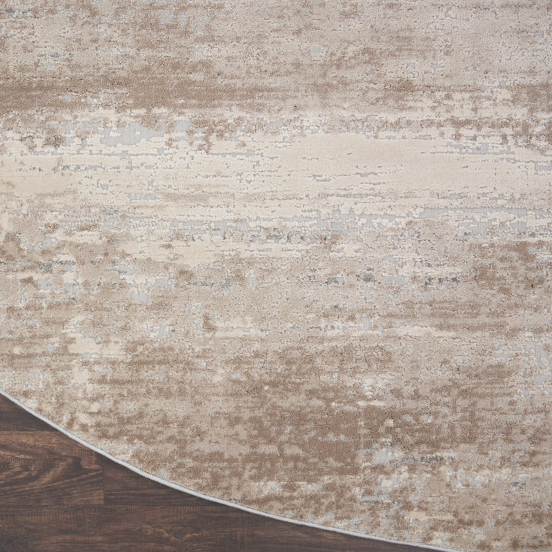 Comer Abstract Indoor Rug, Round 7'10"