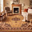 Tapis Moor2 traditionnel persan audacieux orange, vert et crème, lavable en machine, antidérapant, à poils courts, pour intérieur et extérieur, adapté aux animaux domestiques, idéal pour le salon, la chambre, la salle à manger, l'entrée, le corridor ou le bureau.-64501248