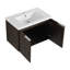 Meuble-lavabo luxueux avec lavabo élégant et espace de rangement abondant