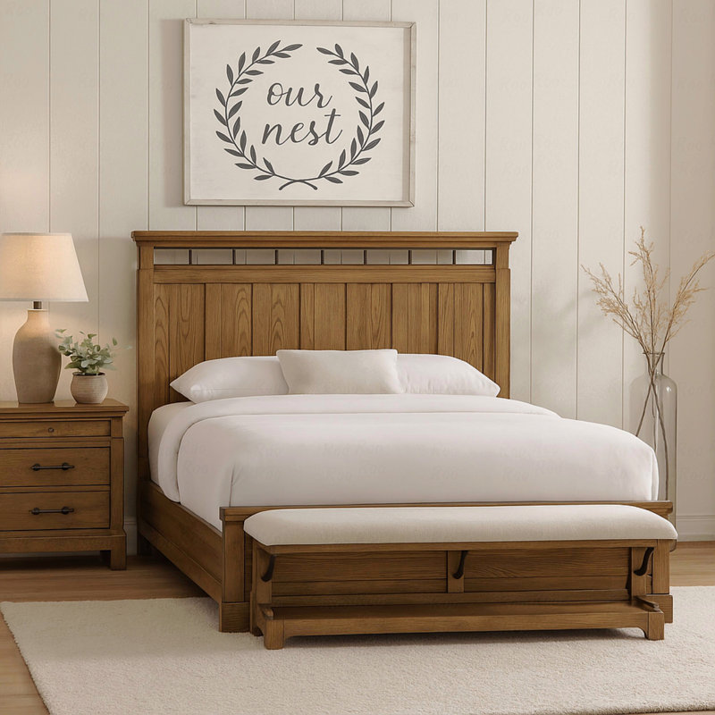 2-Drawer Nightstand W/ Tray