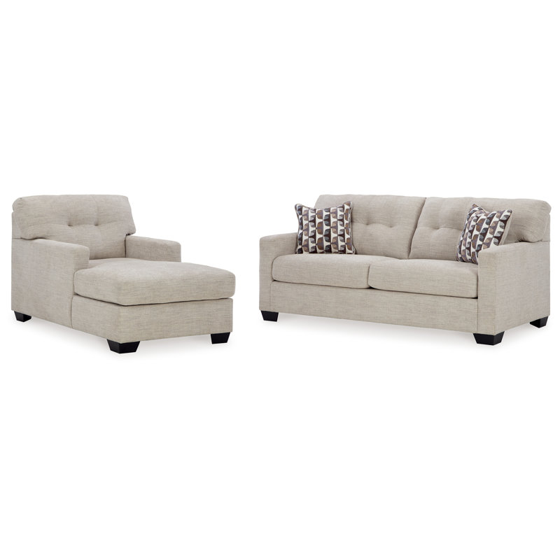 Mahoney Sofa and Chaise, Beige