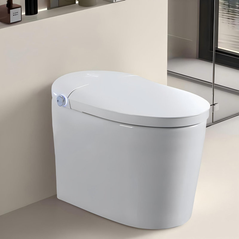 Toilette intelligente Eunoia avec ouverture / fermeture automatique, capteur de pied et buse autonettoyante