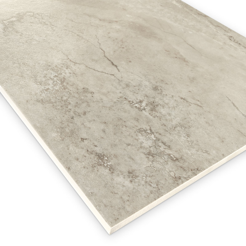 Tufo 12in.x24in. Porcelain Wall and Floor Tile, Taupe Matte