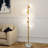 Modern Gold 5-globe Floor Lamp – Stable Base & Glass Shades
