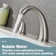 Widespread Faucet 2-handle Bathroom Faucet with Drain 1.2 GPM