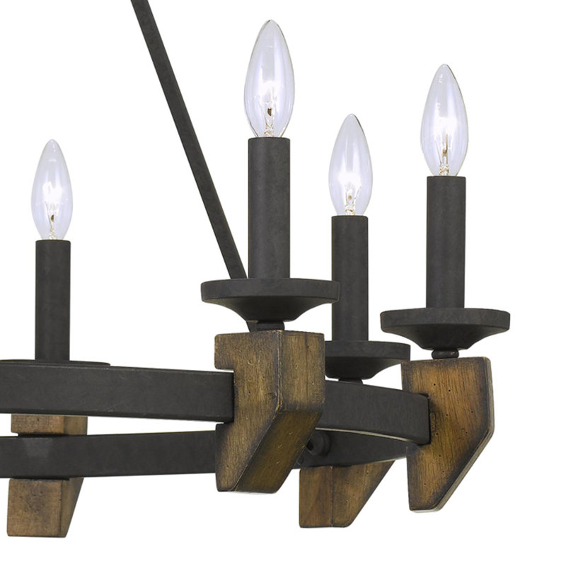 Perao 9 - Light Wagon Wheel Chandelier