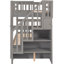 Lit superposé avec lit gigogne gris Twintwin - Pièce de charme élégante et fonctionnelle-1389150101