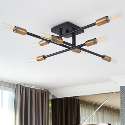 Plafonnier encastré 8 lumières 21,85 po Aubriauna