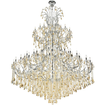 Stockard 84 - Light Dimmable Tiered Chandelier
