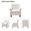 Fauteuil capitonné en polyester 29,5 po Anite-70859780