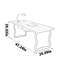 Bureau en bois massif de noyer noir