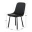 Chaises de salle à manger modernes en similicuir minimaliste, pieds en fer, chaises à dossier rembourrées de style nordique-542792675