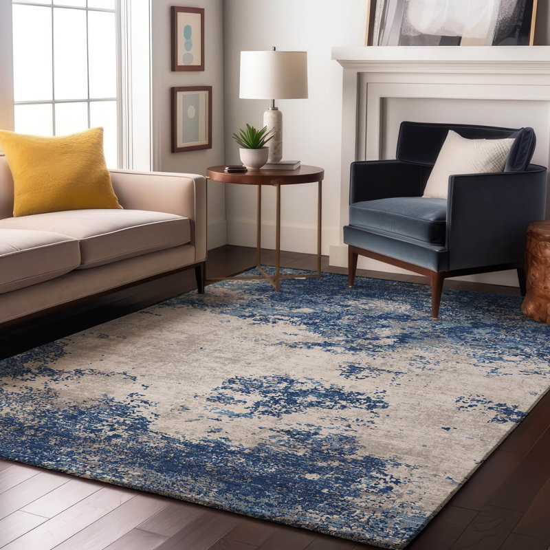 Premium Machine Washable Birchview AMF1027 Modern Rug, Rectangle 10' x 14'