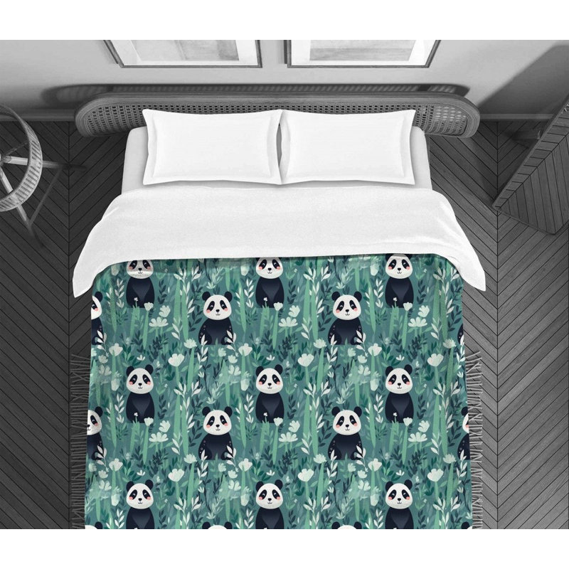 Adorable Panda Bedding, King Comforter