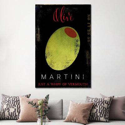 Olive Martini I by Color Bakery - Wrapped Canvas Print