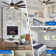 72" Large Modern Ceiling Fan w Wood Blades and LED Lights, Quiet DC Motor 6 Fan Speed w Remote