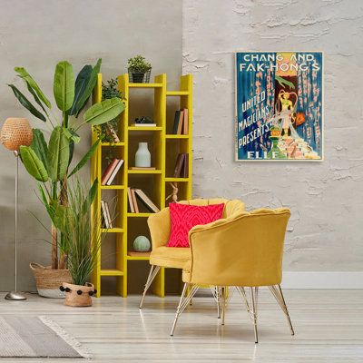Publicité rétro sur toile, conception par Marcus Jules