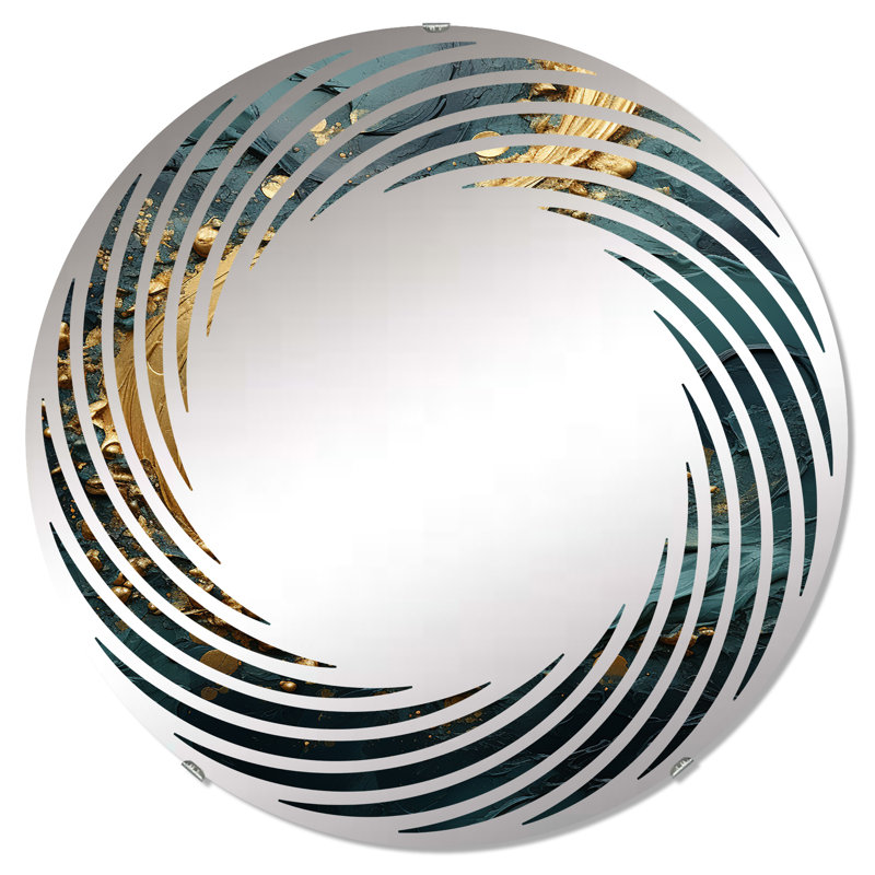 Midas Forest Spirals - Miroir mural en spirale MIR106052 C, 31,4 po x 31,4 po