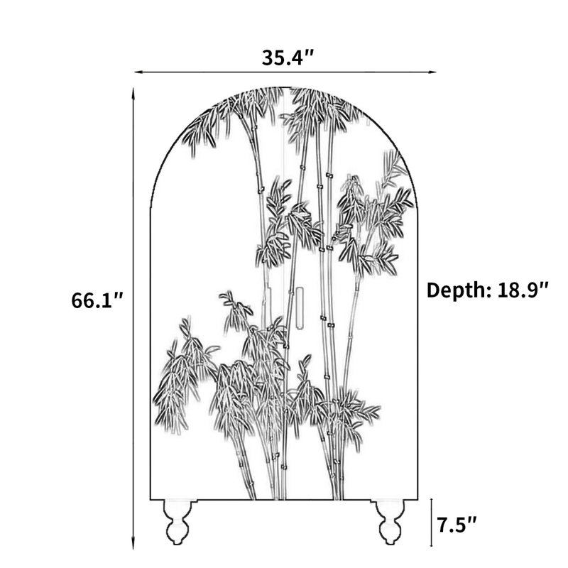 Armoire de rangement rétro avec porte à deux portes et garde-robe
