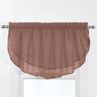 Cantonnière transparente 60 po Penobscot Elegance