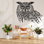 Adhésif décoratif hibou hibou, art mural, autocollant de tigre, oiseaux, hibou