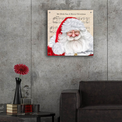 «We Wish You A Merry Christmas» par Ashley Bradley, art mural en verre acrylique