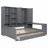 Full Size Wooden Daybed with Three Drawers, All-in-One Cabinet, Desk, and Shelves, Perfect for Small Spaces-355884817-355884816