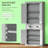 72.5" Freestanding Food Pantry Cabinet Kitchen Cabinet