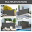 Dakota Fields 400cm W Polyester Cover Retractable Freestanding Awning-871417933-805414237
