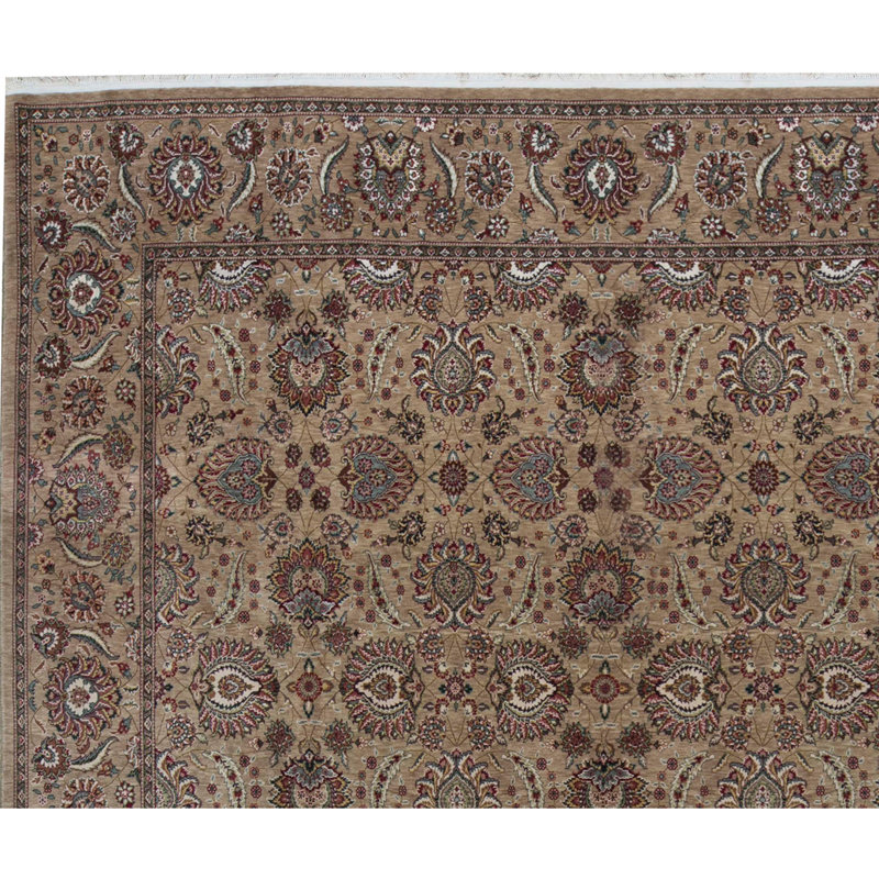 Manchuria Wool Oriental Area Rug in Beige/Brown