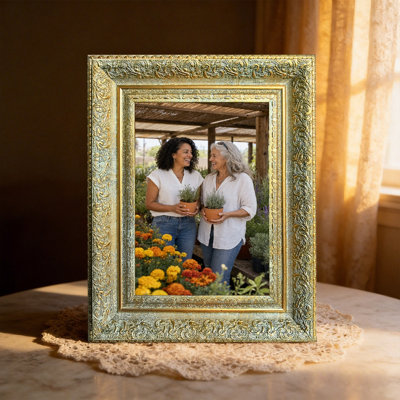8" x 10" Antique Gold 1PC Timeless Picture Frame for Wedding Photo Display