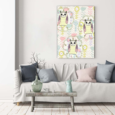 Owls - Wrapped Canvas Print