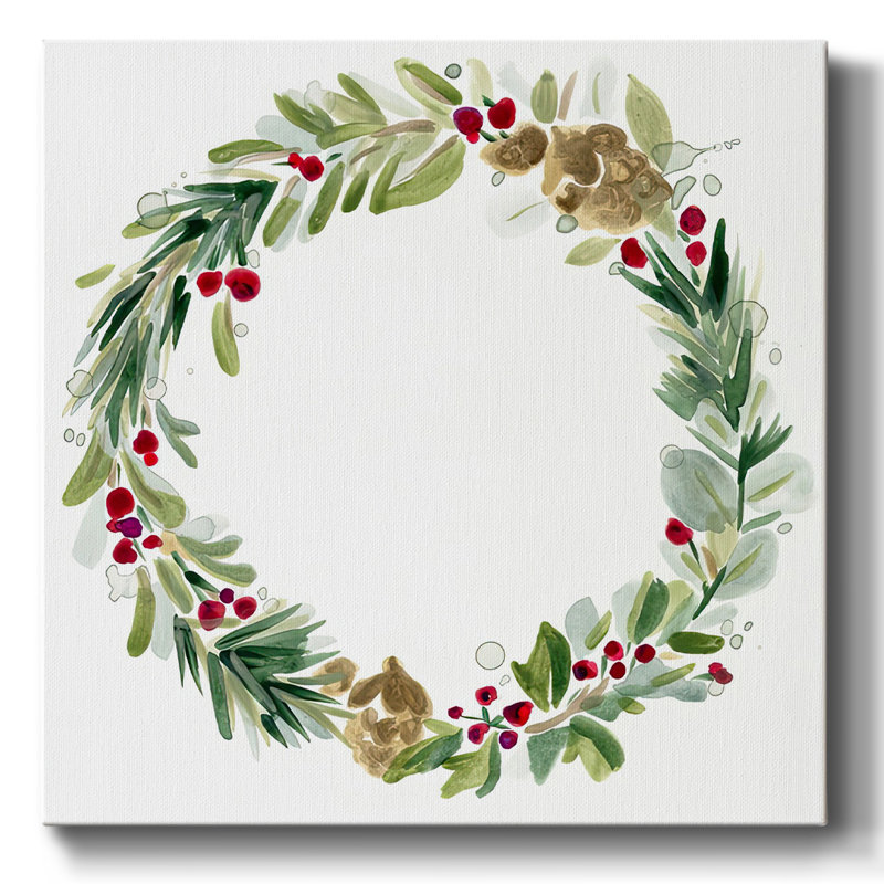 «Warm Winter Wishes I» sur toile, H 10 po x l 10 po x P 1,5 po