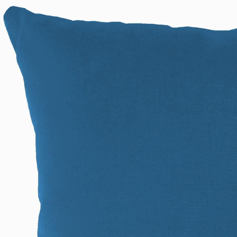 Sunbrella Outdoor Throw Pillow, Canvas Regatta Blue