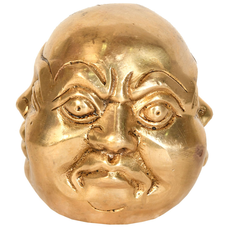 Figurine tête de bouddha à quatre visages