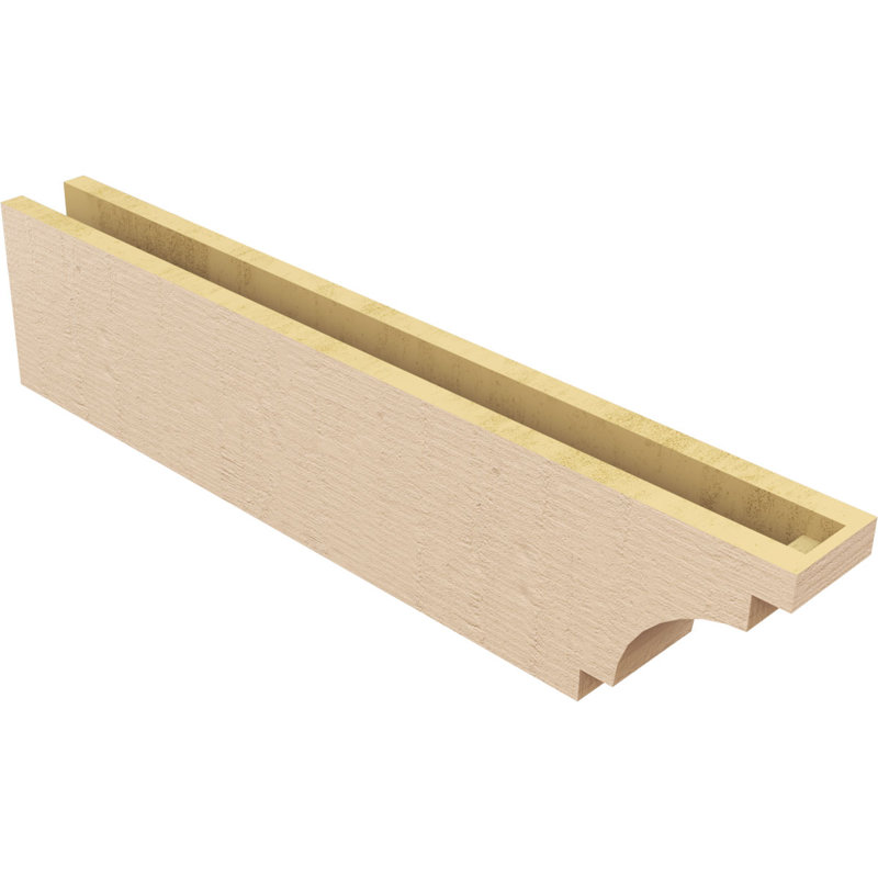 Bois de méditerranée TimberThane Ra partier, brun clair apprêté, H 8 po x l 36 po x P 4 po