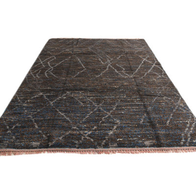 8x10 Pinson Blue and Brown Rug