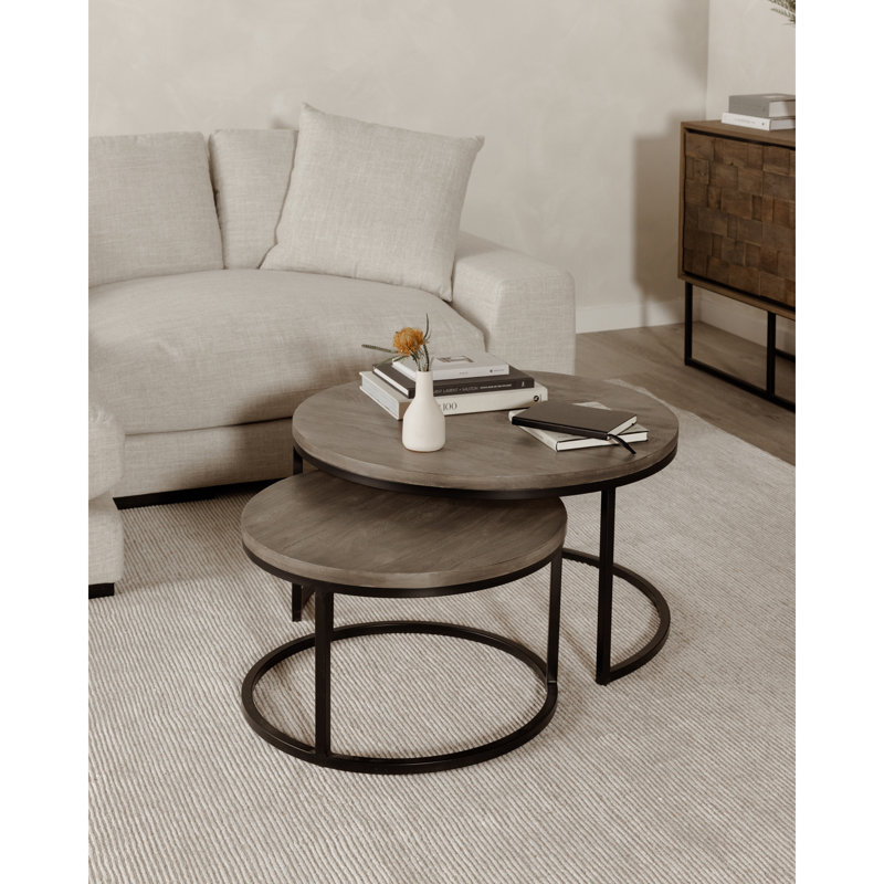 Winham Solid Wood Top Nesting Tables