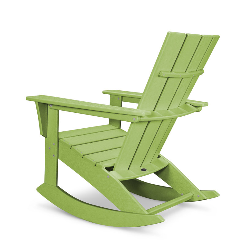 Chaise berçante POLYWOOD Quattro Adirondack, Limette