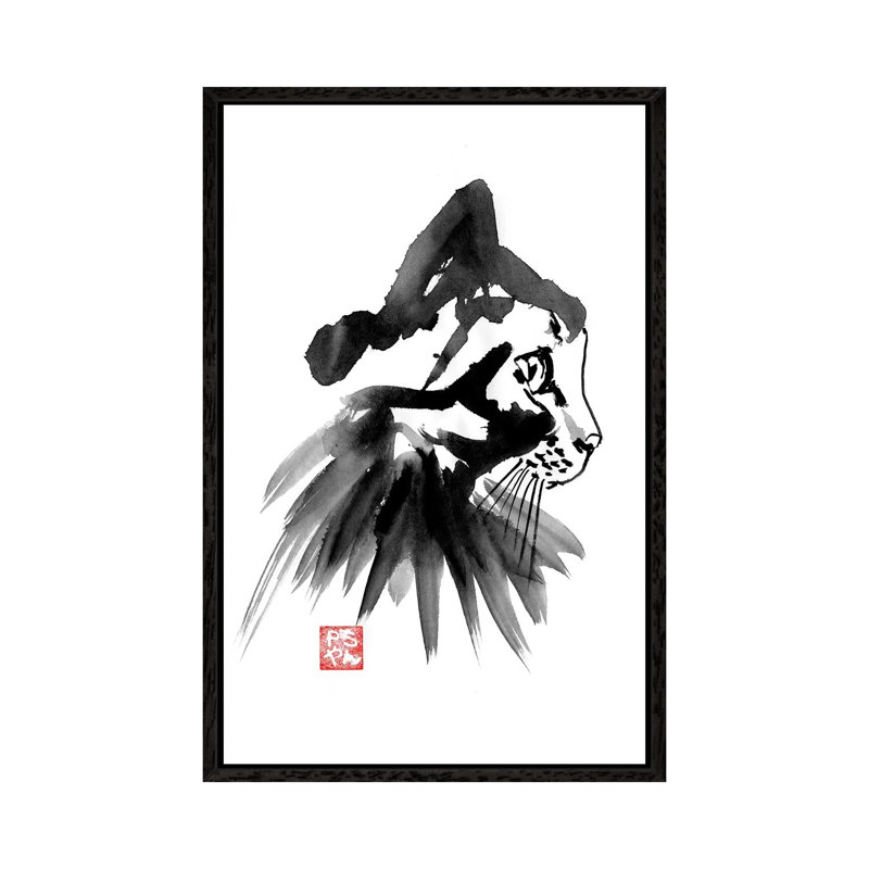 Paddie 1 Piece Wall Art on Canvas, 66.04 cm H x 45.72 cm W, Black Framed
