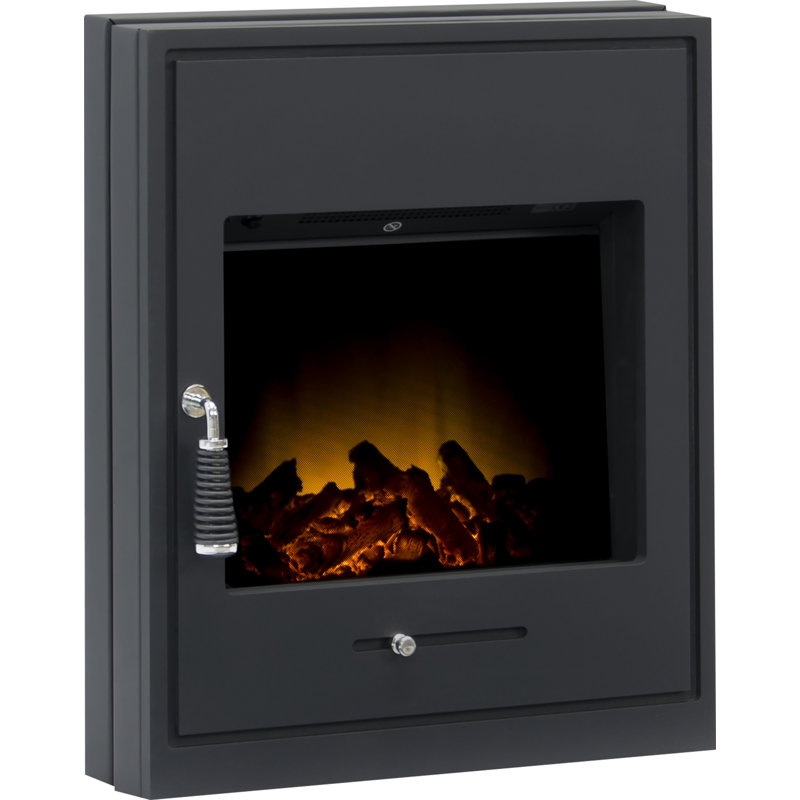 Oslo Adam 50.7 cm W Black Electric Fireplace Insert with 6824.28 BTU