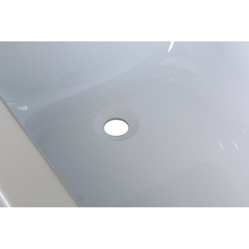 Niklaus 60'' x 32'' Glossy White Acrylic Alcove Bathtub