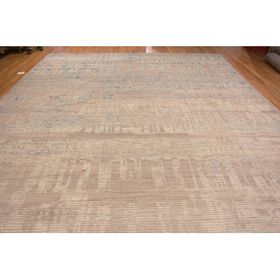 Grand tapis nomade moderne 13 pi 8 po x 19 pi 6 po nazmiyal Collection