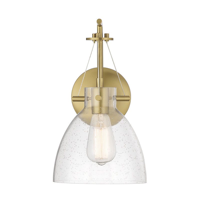 Arrindell Metal Armed Sconce in Brass, Brass